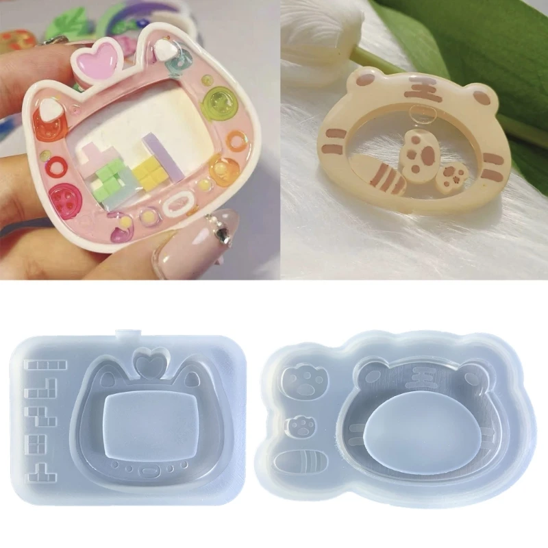 Resin Shaker Molds Silicone Resin Casting Molds Epoxy Quicksand Molds for DIY Pendant Charms Jewelry Making Accessories