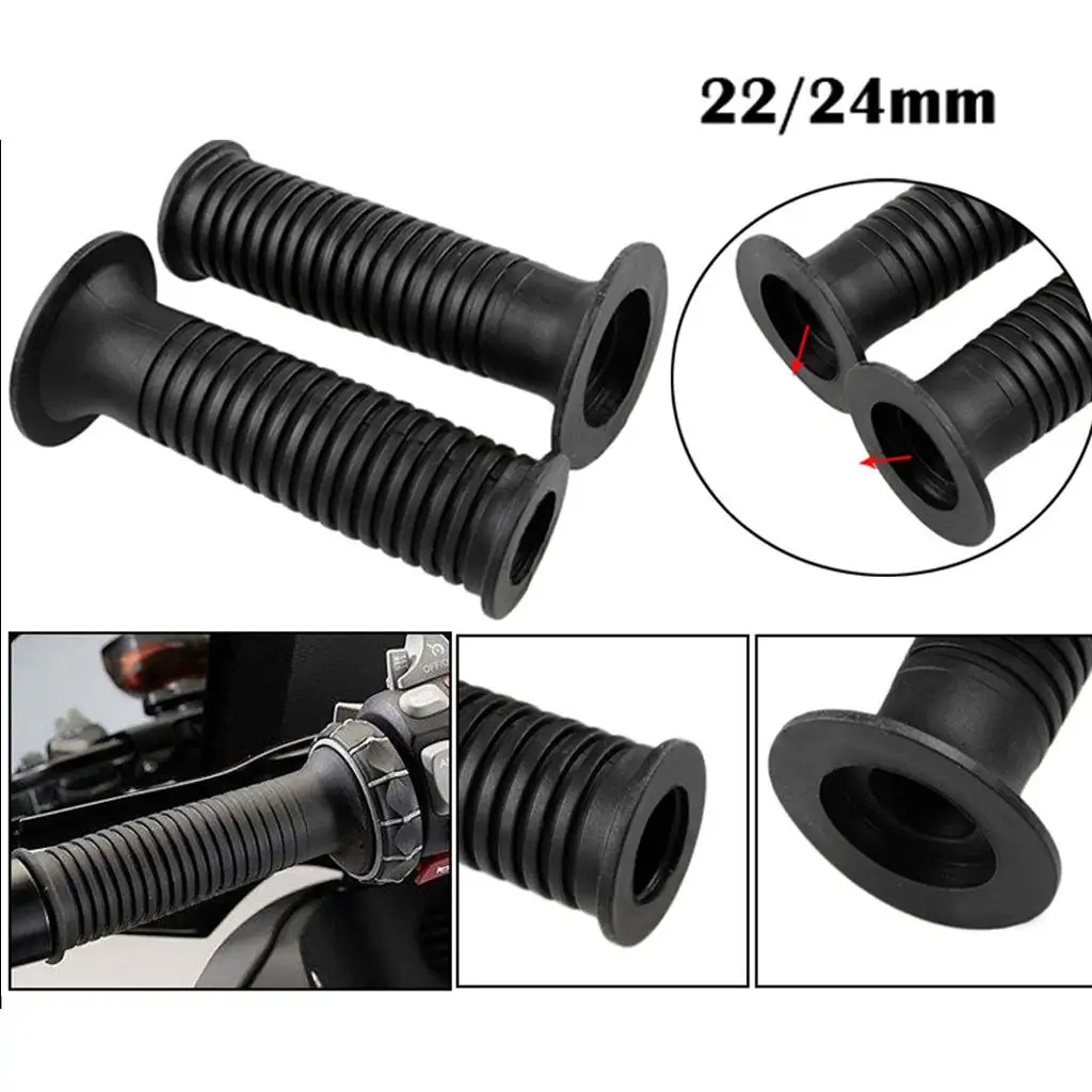 TPU 22/24mm Handle Bar Hand Grips for BMW F650GS F800GS R1200GS RT1200