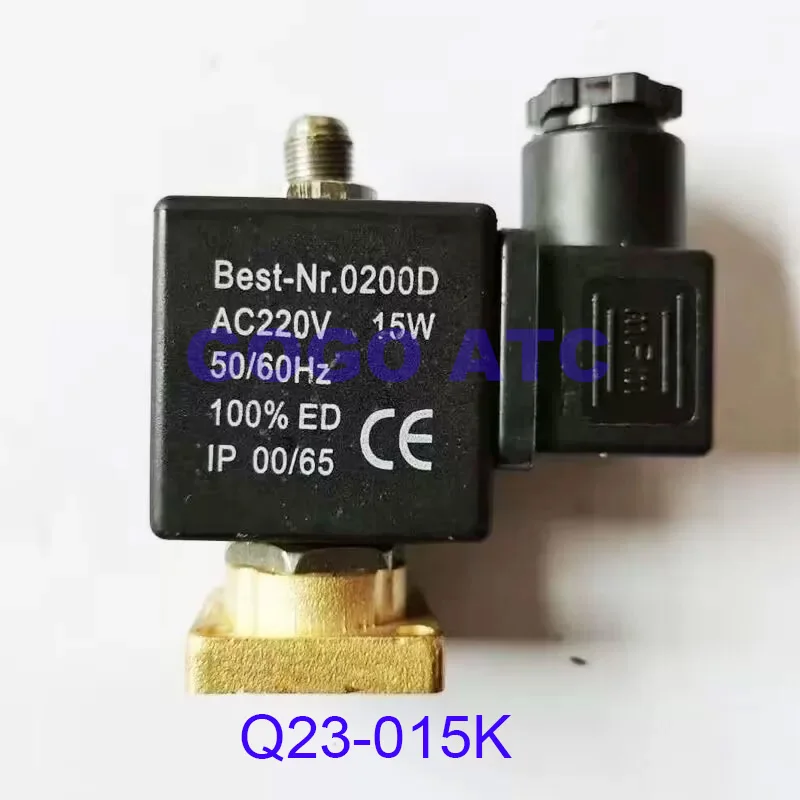 Detalle 1 de Electroválvula 16bar Screw air compressor loading solenoid valve Q23-015K Q22-02K intake valve red five ring Panel mounting 3 way brass valve Neumática