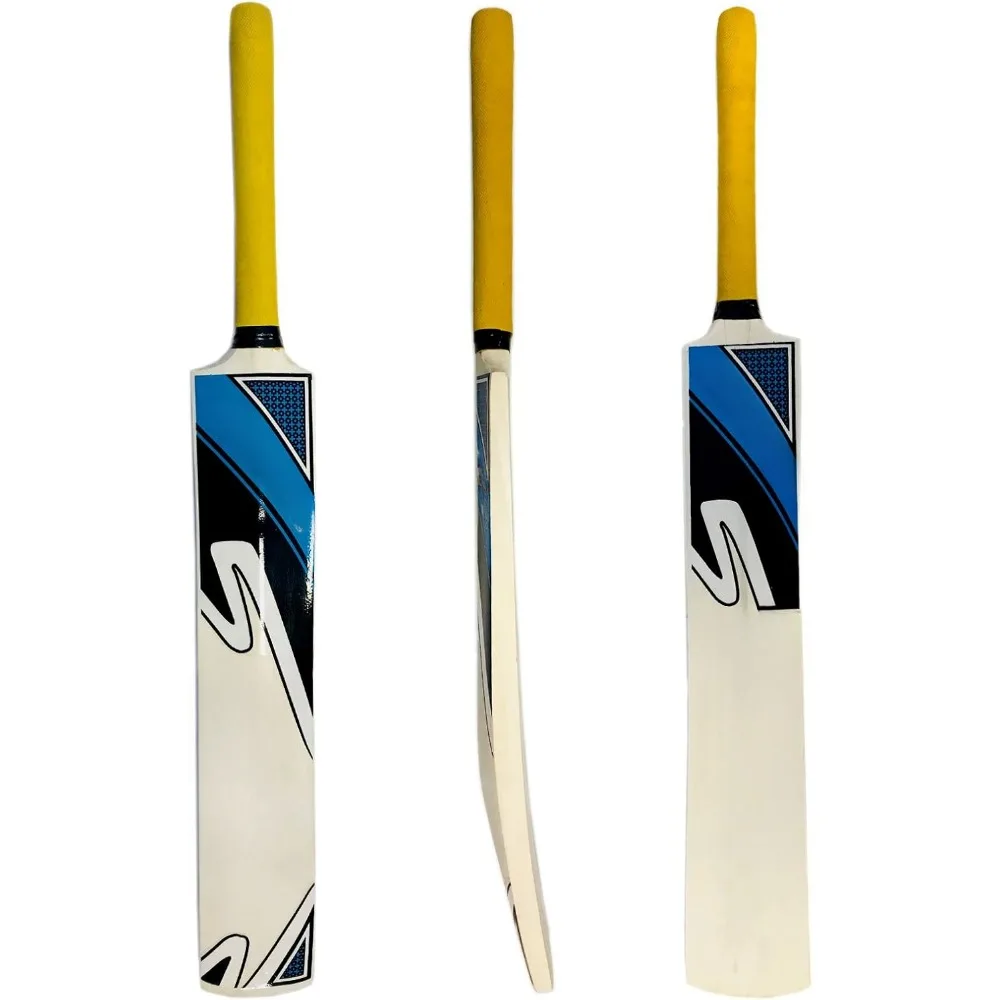 COMPLETE KIDS CRICKET KIT KASHMIRI WILLOW BAT + WICKETS BALL, SUMMER SPORTS MATERIALS FOR CHILDREN AGED 9-14 YEARS ...