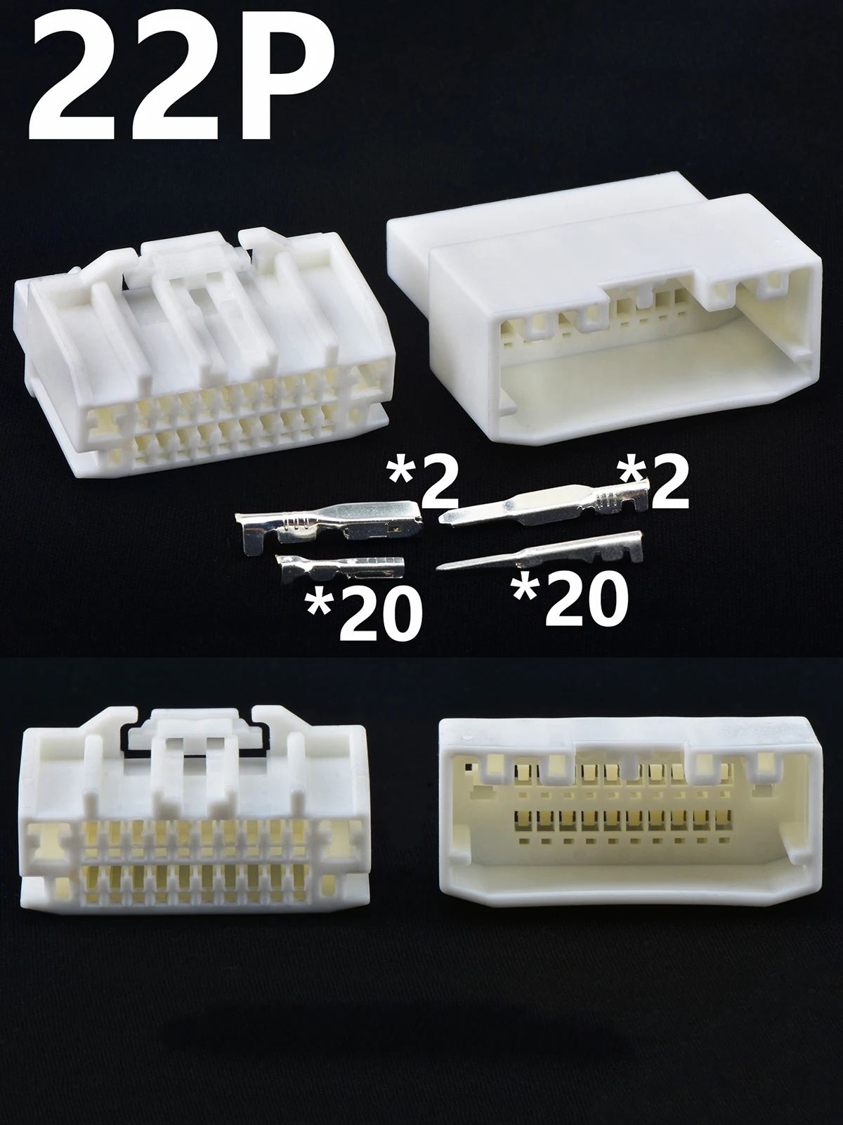 Connecteur automobile 22 broches, prise d'amplificateur audio-vidéo pour voiture, CY6522-22P-11-1 CY6522-22P-21-1 pour Chrysler Jeep Dodge
