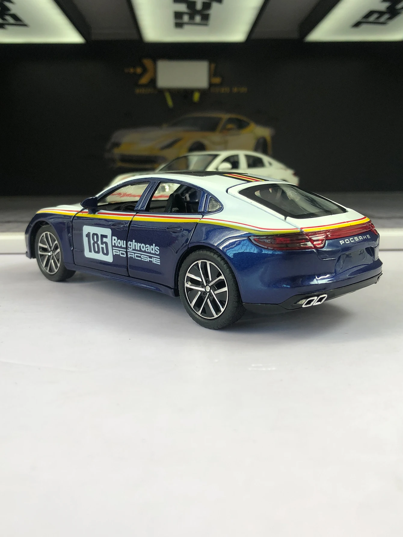 1: 32 simulation zinc alloy modified coupe model car, static ornament, metal collectible gift car