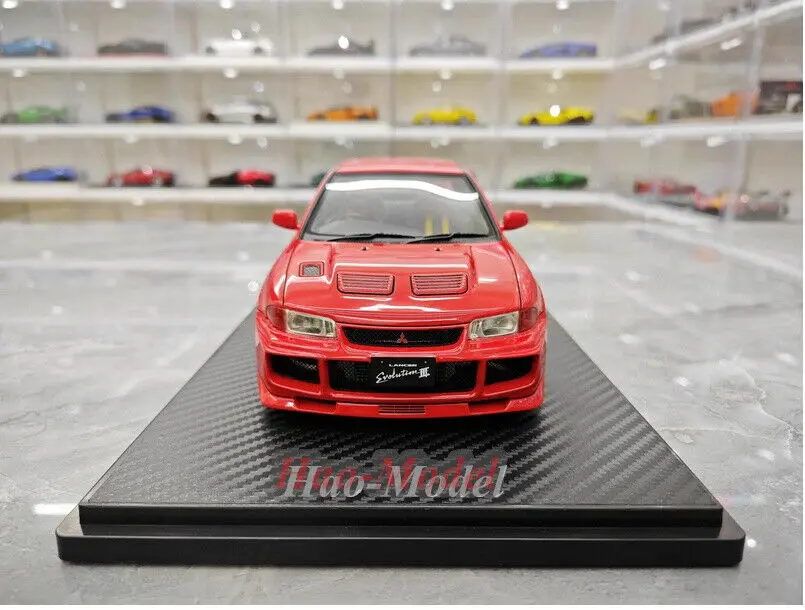 IG 1/18 For Mitsubishi Lancer EVO 3 GSR JDM Resin Diecast Model Car Simulation Toys Boys Birthday Gifts Hobby Display Collection