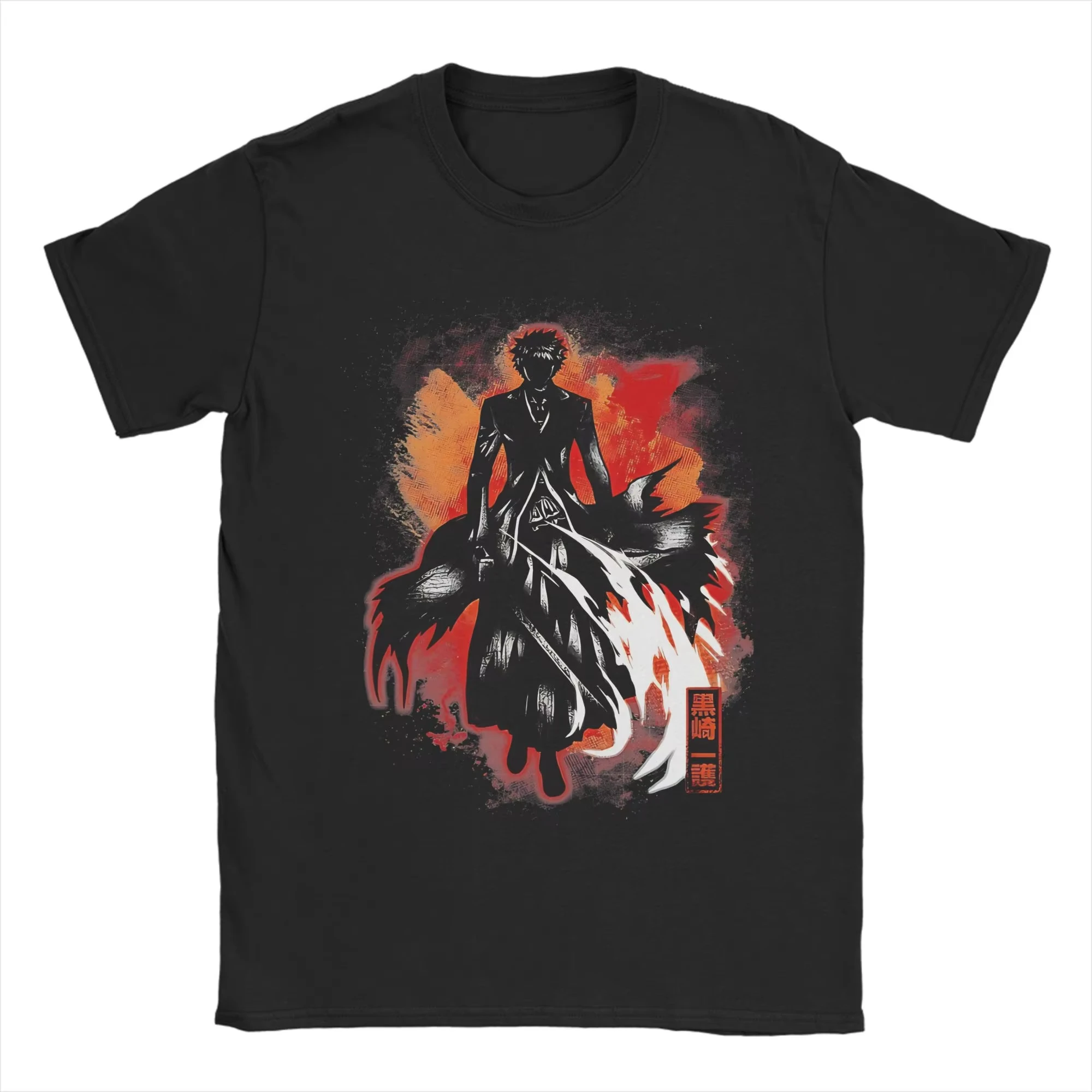 Hot Sale Bleach Kurosaki Ichigo Anime T Shirts Unisex O Neck Short Sleeve T Shirt Breathable Streetwear Short Sleeve Casual Tees