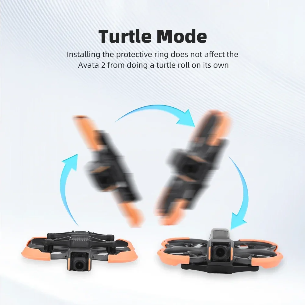 BRDRC DJI 아바타 2 드론용 프로펠러 가드, 경량 소품 보호대, 충돌 방지 범퍼 보호 쉘 액세서리