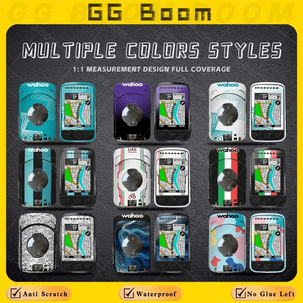 For Wahoo ELEMNT BOLT V2 Bycicle GPS Computer Accessories Sticker Shell Protector Case PVC Decal Waterproof Anti-Scratch