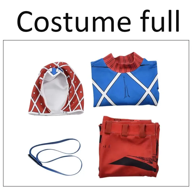 

Гуідо аниме Невероятные приключения Джоджо Ветер Золотой Гвидо Миста Косплей Костюм для взрослых Мужчина Женщина Карнавальный костюм для вечеринки; 8 дюймов,