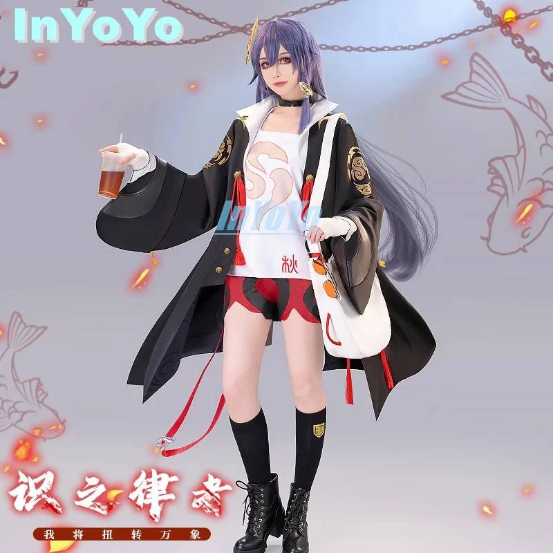 

InYoYo Fu Hua Cosplay Honkai Impact 3 Costume Fashion Uniform Halloween Party Outfit Women Role Play Clothing Game Suit New