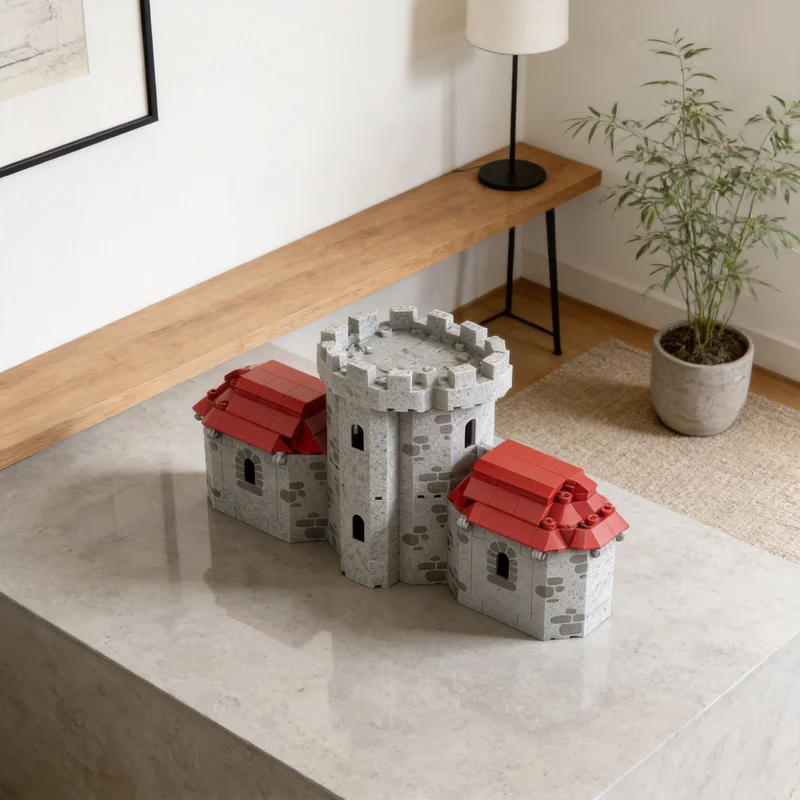 

294pcs MOC Watchtower Castle Lion Knights Model Building Blocks Architecture Toys Christmas Gifts Education Kids Brick DIY Toy