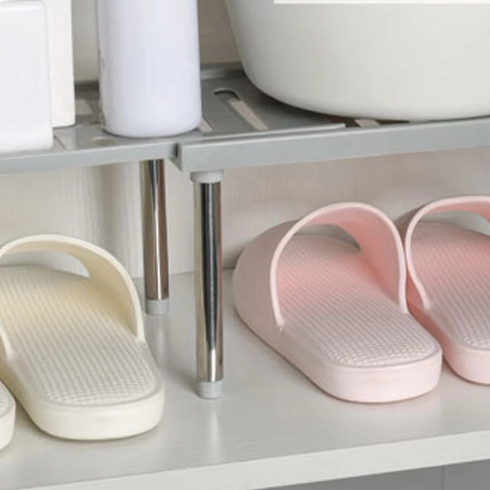 

Adjustable Retractable Storage Detachable Multi-Layer Shelf Kitchen Seasoning Organizer Spice Rack Thickened Legs