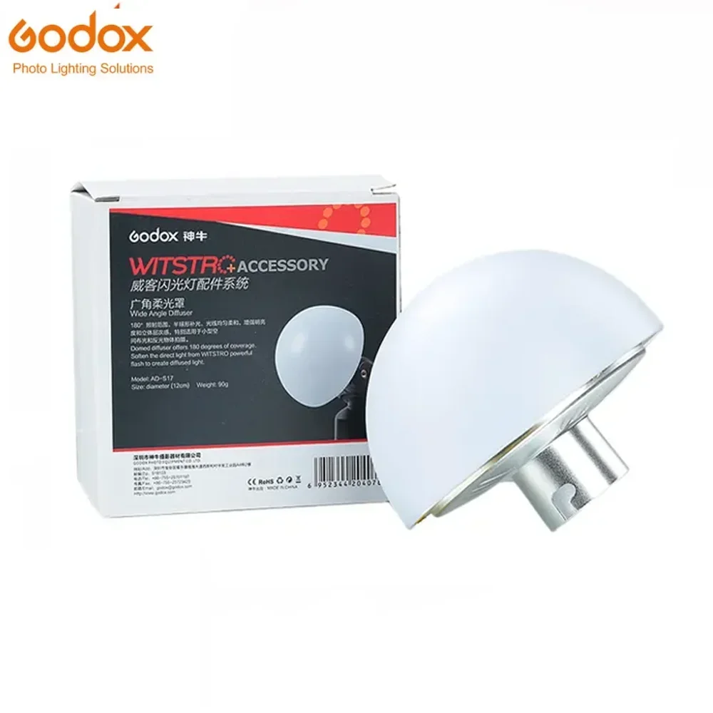 

Godox AD-S17 Dome Diffuser Wide Angle Soft Focus Shade Diffuser Witstro AD200 AD200Pro AD360II AD180 AD360 Speedlite