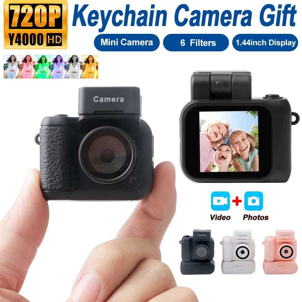 

Mini Camera 1.44 Inch Thumb Student Sports Camera 720P HD Campus Portable Small Video Camera Mini Necklace Camera New Y4000