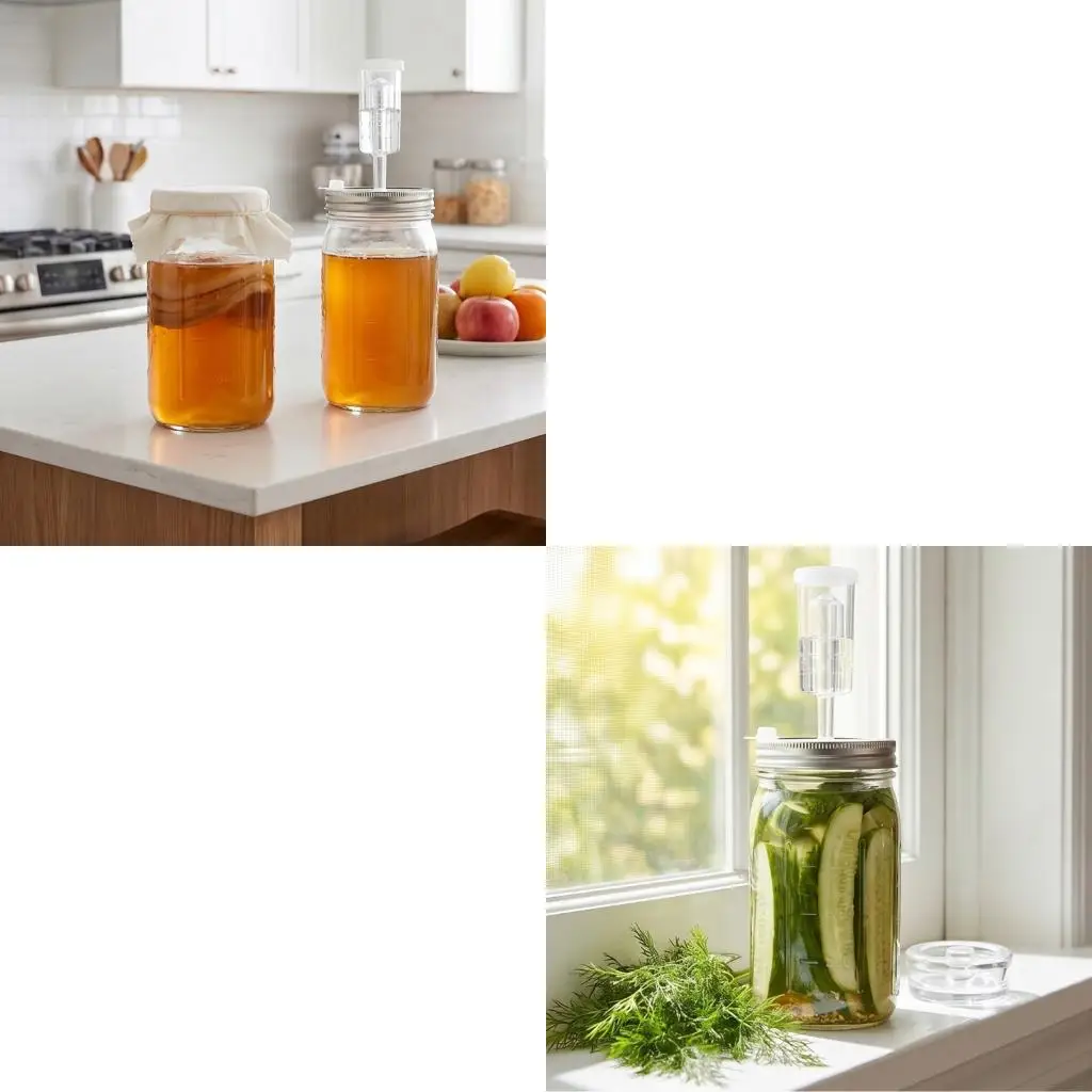  32Oz Processing Jar Set With Secure ending System And Flexible Parts For First Time Users