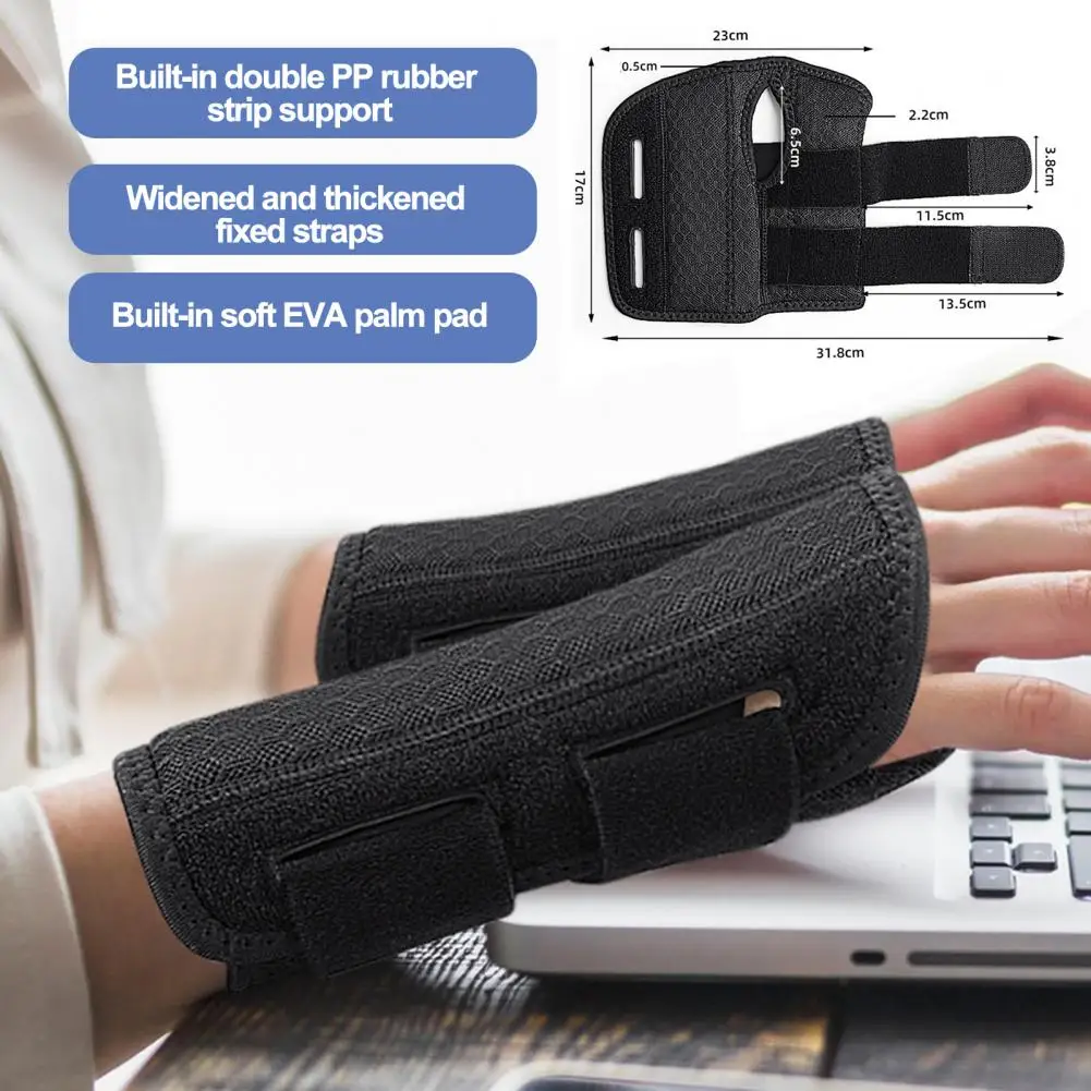 Sports Wrist Wrap Wrist Guard Breathable Carpal Tunnel Relief Wrist Support Adjustable Compression Brace with Thumb for Sellers