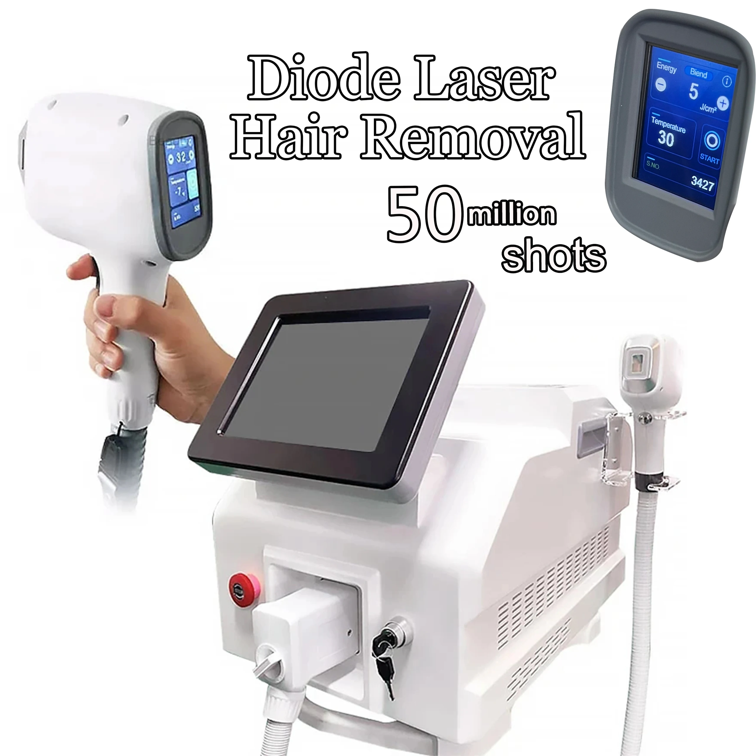 755nm 1064nm 808nm Diod Laser Hair Removal Professional Machine Ice Platinum 3 Wavelength Laser Beauty Equipment For Salon