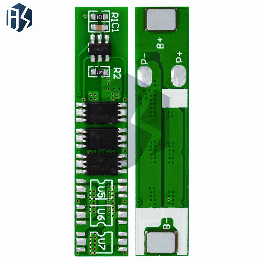 ‌1/5-Pack 1S 5A 3.7V Li-ion BMS/PCM Battery Protection Board – Overcharge/Discharge/Short-Circuit Protection for 18650, 14500