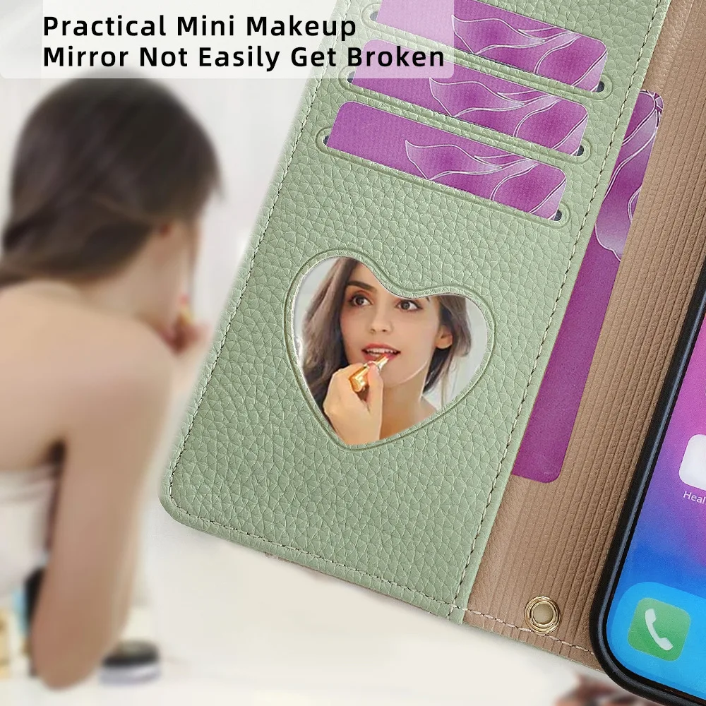 Brieftaschenhülle für SONY XPERIA 10 5 1 I II III IV V VI 10 VII Magnetische Flip-Handyhülle Sony XZ1 L2 L3 Langes Trageband Lederhülle – Detail 8