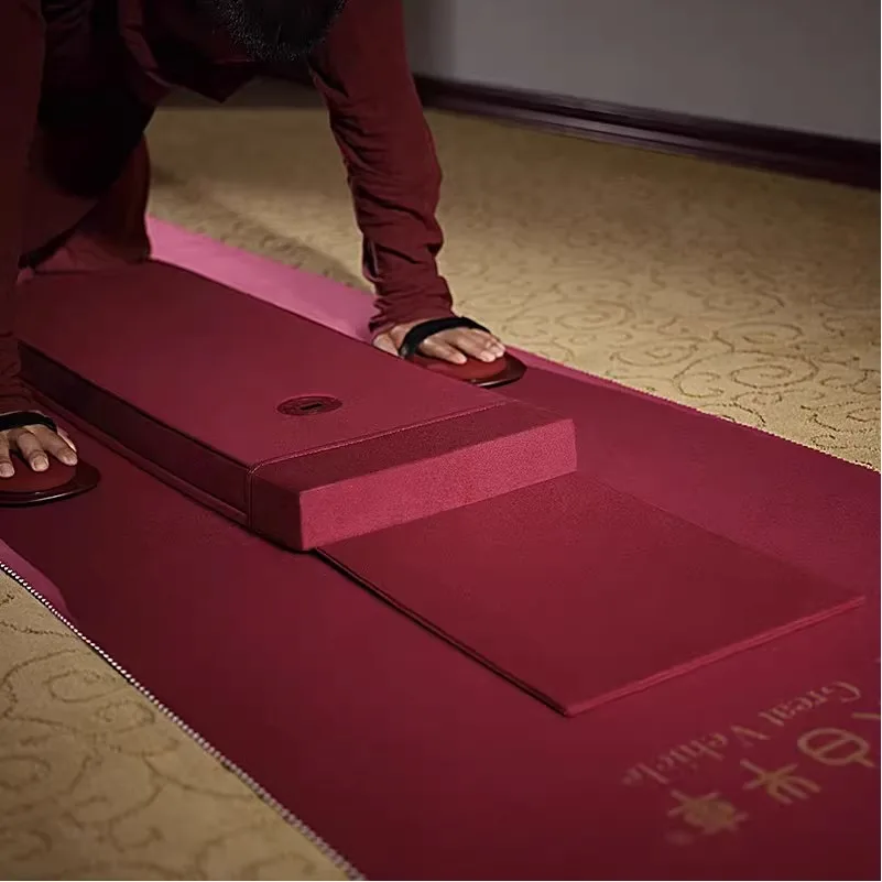 Thickened 108 Prostrations Meditation Mat with Smart Counting Option Smooth Surface for Worship