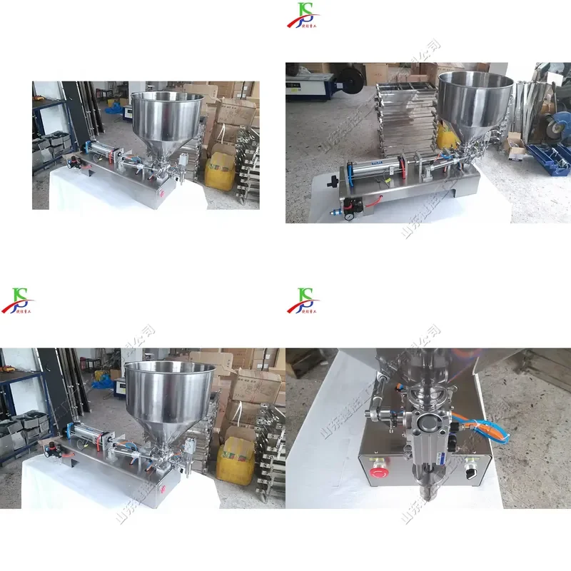 

SFW Certificate 20W Large Capacity Hopper Semi Automatic Liquid Viscous Material Paste Filling Machine