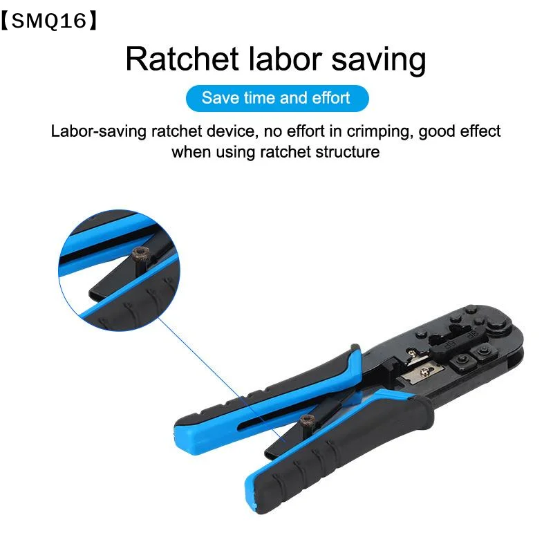 Pince à sertir et dénuder RJ11/12 6P 8P, outil de sertissage RJ45 pour câble réseau Ethernet LAN, pince à sertir, dénudeur, coupe-câble 【SMQ】