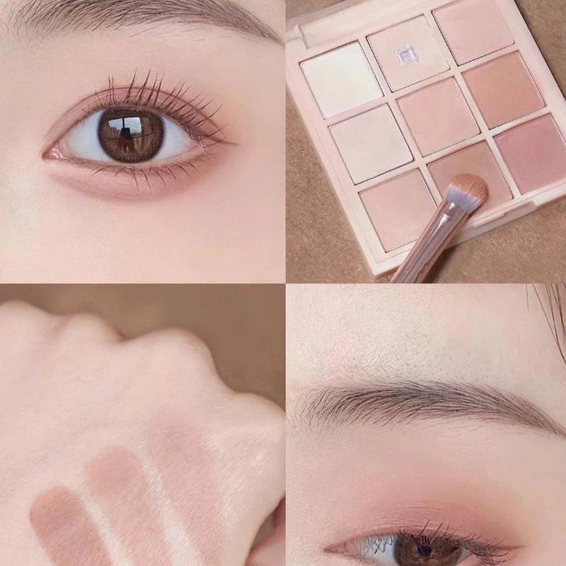 Paleta de sombras DIKALU com 9 cores, várias tonalidades, sombras de longa duração e hidratantes para mulheres, kit de maquiagem