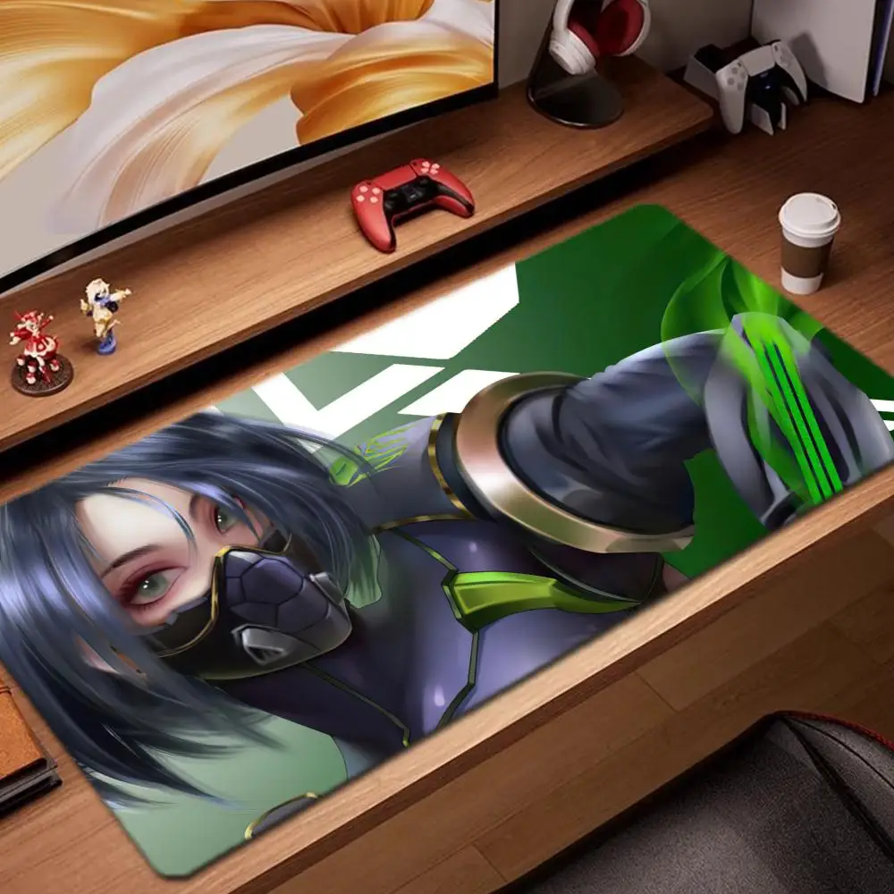 

viper valorant wallpaper Mouse Pad Game Accessories keyboard pad XXL large locking edge 900X400 mm table mat Gaming mousepad