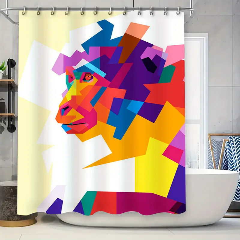 

Vintage Floral Shower Curtain Bathroom Decor with Greenery Print Pattern for Home Decoration Green and Beige Wall Hangings by Ta