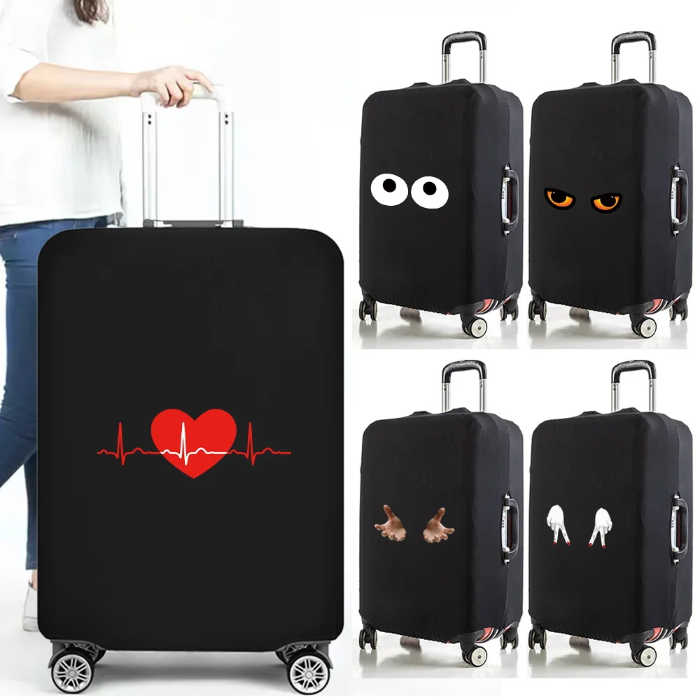 

Travel Accessories Luggage Protective Cover Thicker Elastic Luggage Cover Chest Print Suitcase Dust Cover for 18-32 Inch Baggage