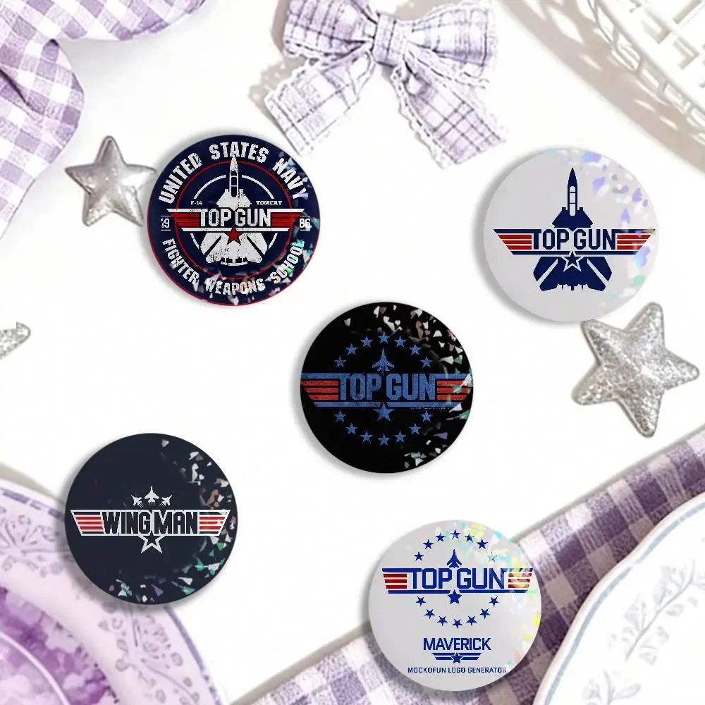 Mochilas, sombreros y accesorios con insignia láser de la película clásica Top Gun, regalos para niños, amigos, fanáticos, coleccionables