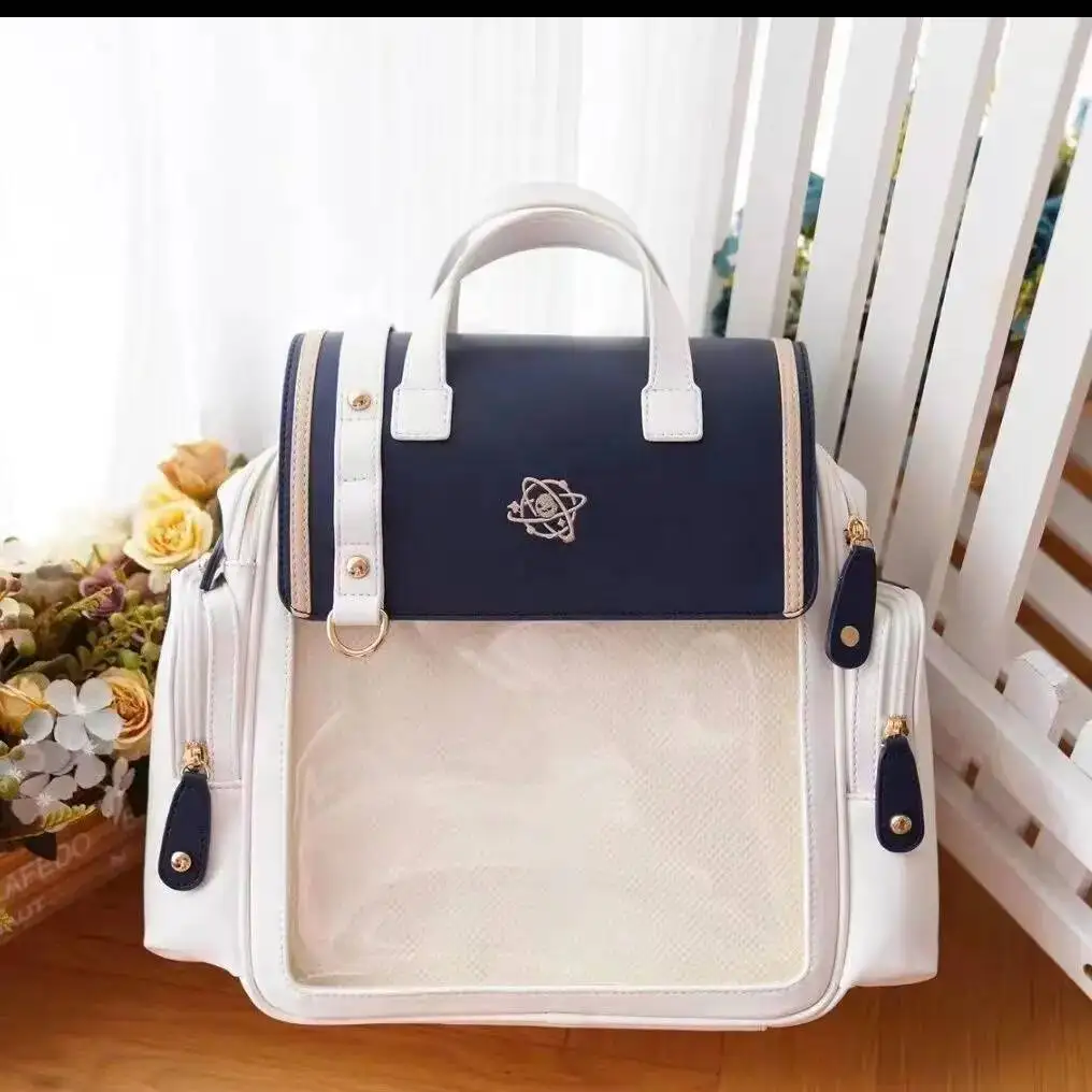 Bloom Transparent Ita Bag Backpack Women Haruku Aesthetic JK Uniform Mochila Schoolbag Female Large Capacity Backpacks 2025