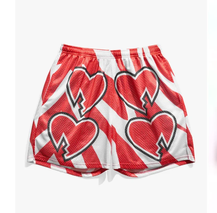 

Мужские зеленые сетчатые шорты с этническим принтом 2026 года, ультрабыстросохнущие, подходят для повседневной носки и тренировок, модные и универсальные