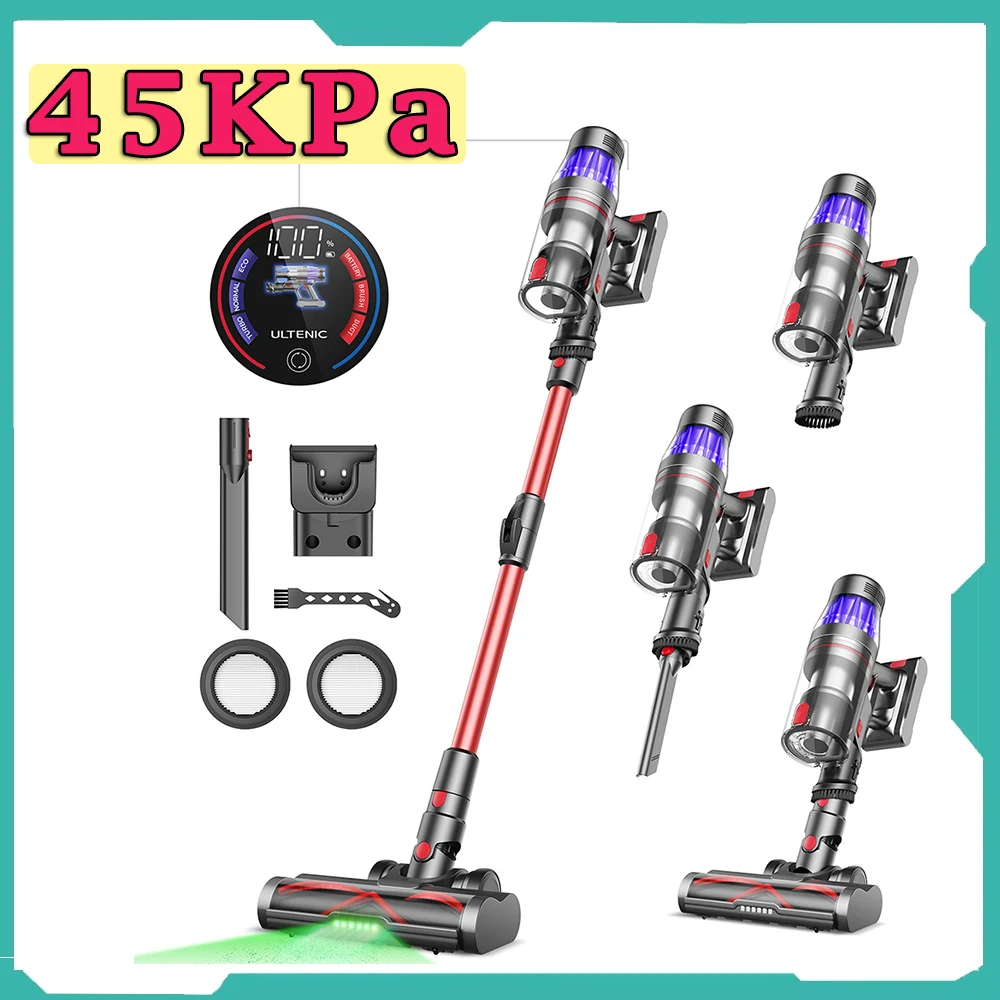 Ultenic u16 flex Akku-Staubsauger 45000pa Absaugung 60min Laufzeit 180 ° flexibler Stab,
