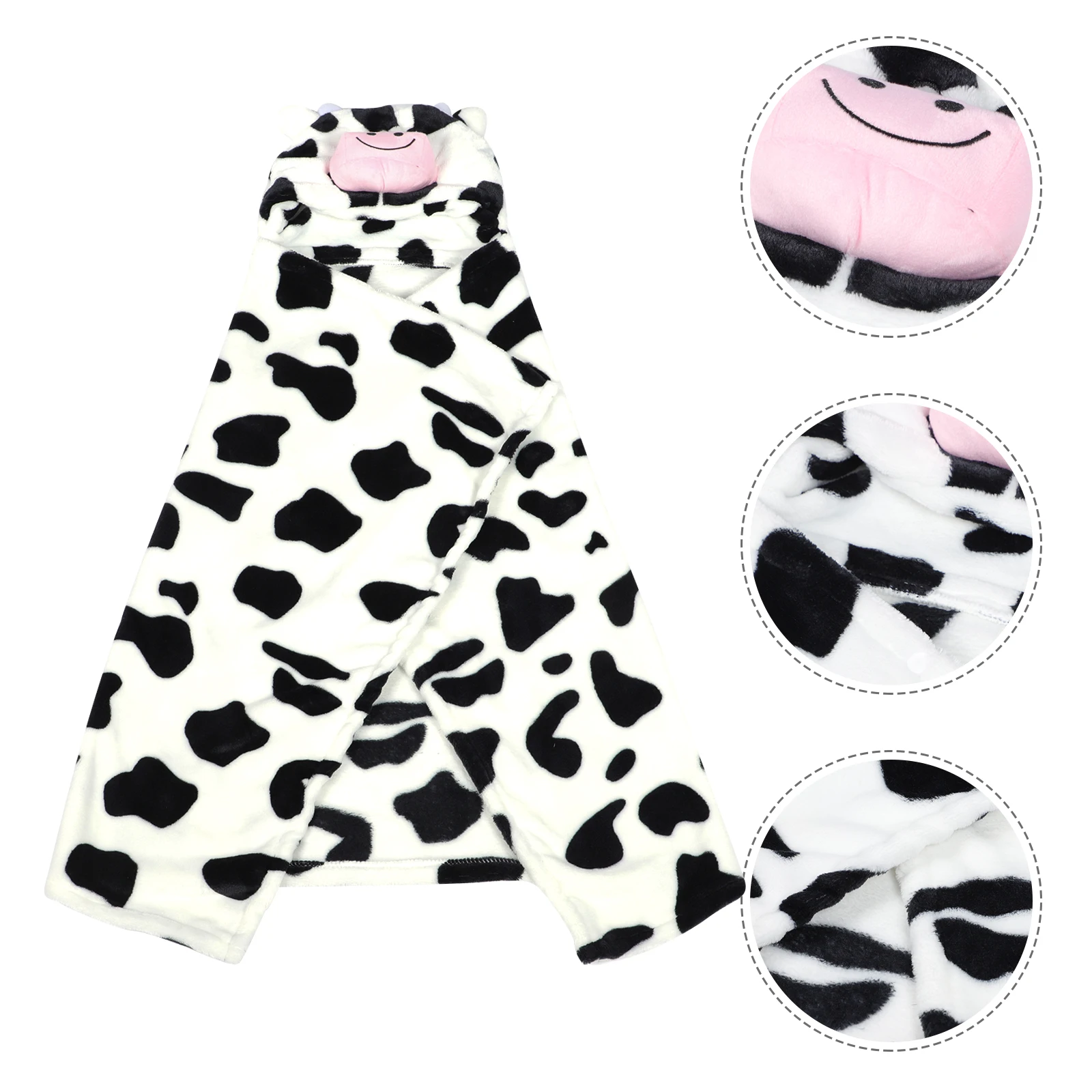 

Bath Towel Flannel Kids Bathrobe Super Soft Absorbent Toddler Shower Gift Cartoon Print Sensitive Skin 0-12 Months