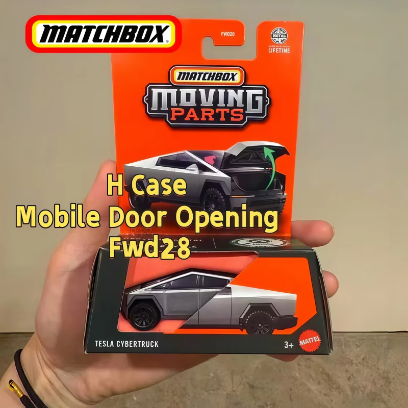 Matchbox H Case Mobile Door Opening Fwd28 New In Stock Tesla Cybertruck 1/64 Diecast Alloy Original Tcollectible Car Model Toy