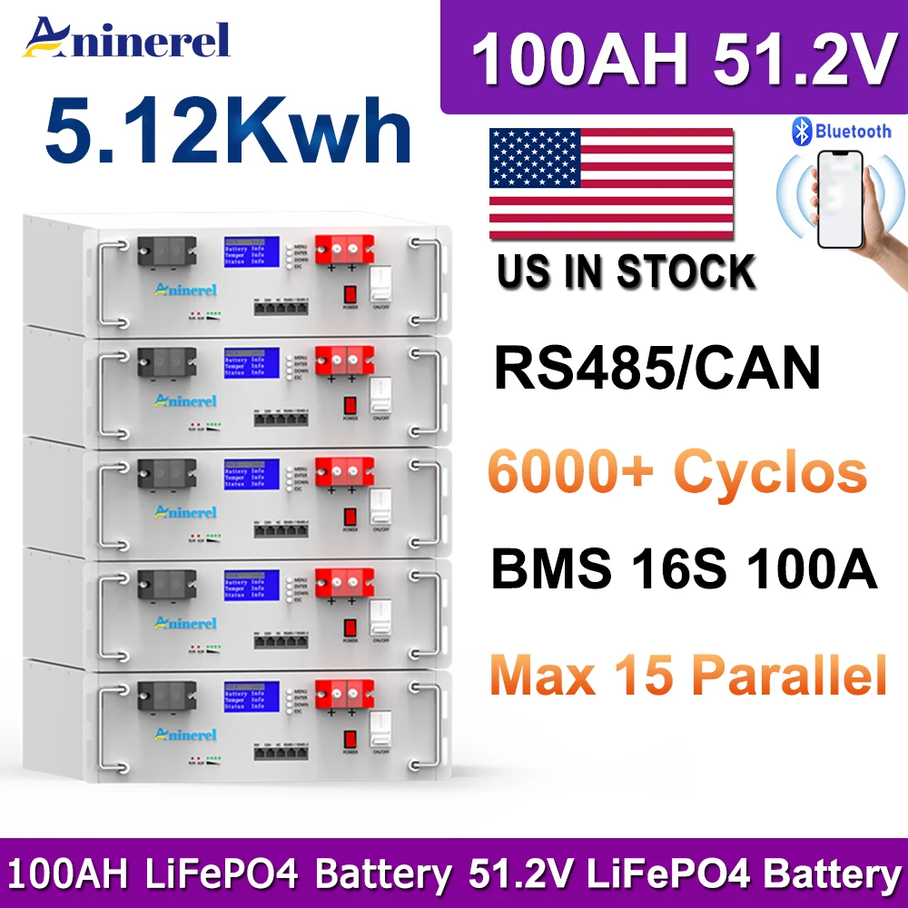 Lifepo4 48V 100Ah Server Rack - 아니너렐 51.2V 48V 100AH 서버 랙