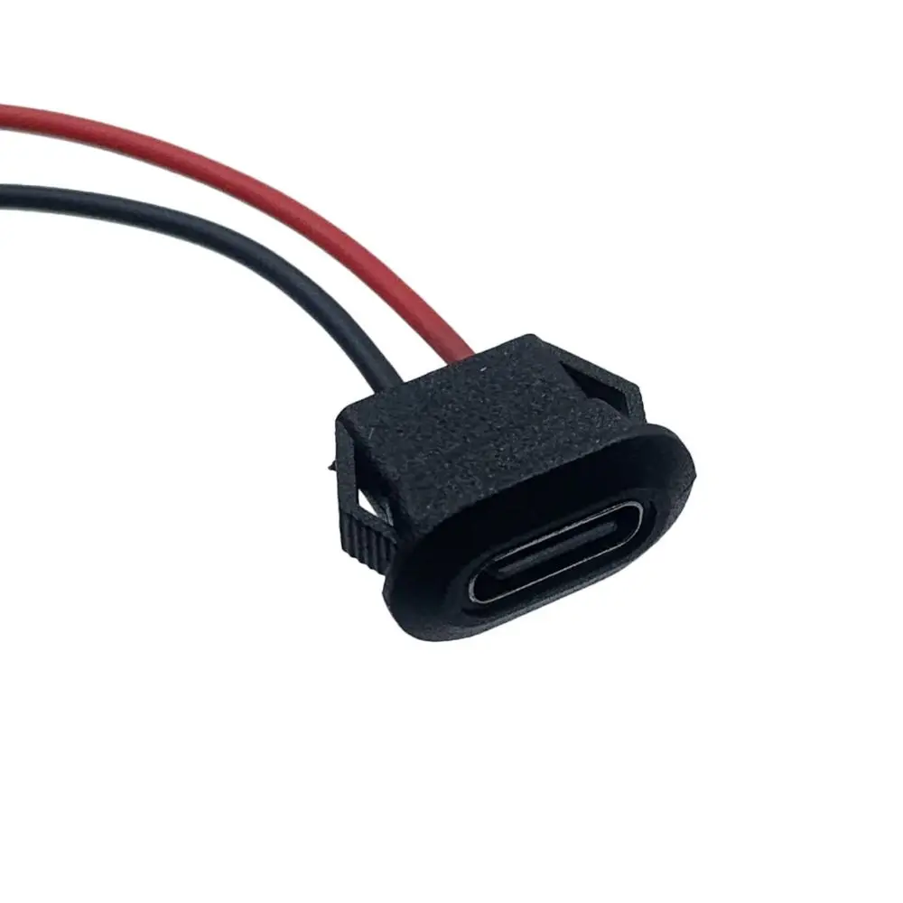 10PCS 2Pin Design USB-C Connector Type-C Female Fast Charging Capability Charging Port Jack Dual Pin Structure USB Charger Plug