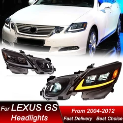 Car Headlights For Lexus GS GS300 GS350 2004-2012 new style full LED Headlamp Assembly Upgrade Projector Lens Accessories Kit
