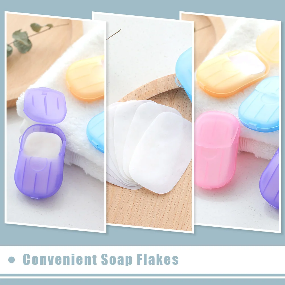 200 Pcs Disposable Soap Flakes Decontamination Hand Cleaning Incense Paper Gentle Moisturizing Convenient Wash Simple