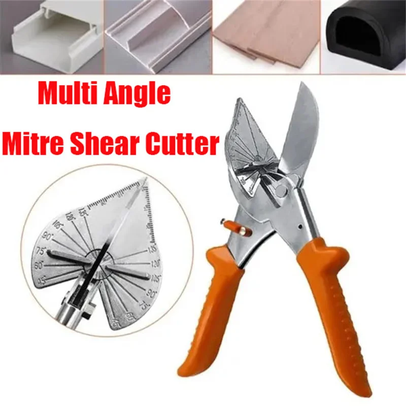 Multi Ângulo Mitre Siding Duct Cortador Tubo de Plástico Mangueira Scissor Ferramentas de Corte 45135 Graus Ajustável