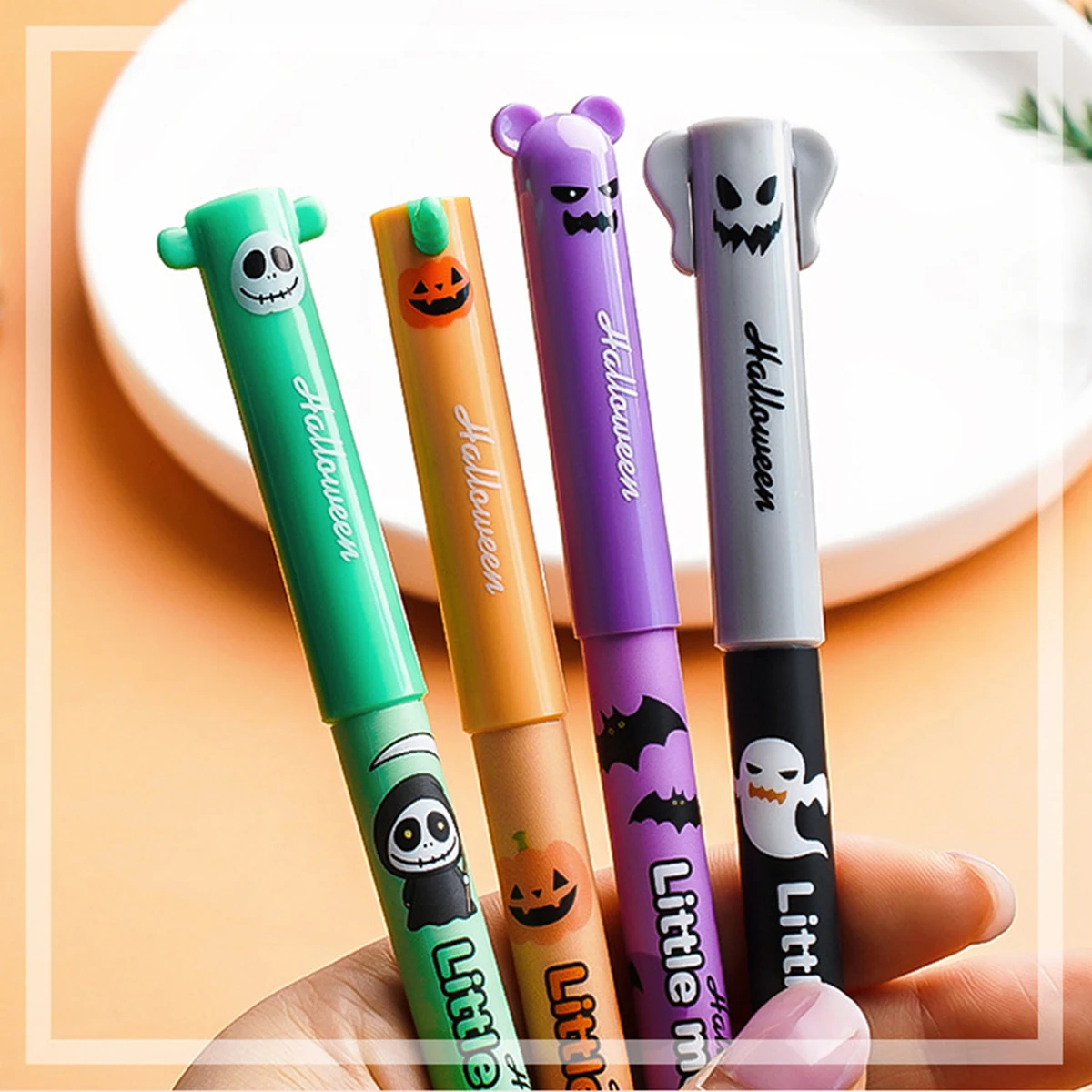 

4pcs/set Festival Series Erasable Blue Gel Pen Student Writing Office Signature Neutral Pen School Supplies Stationery
