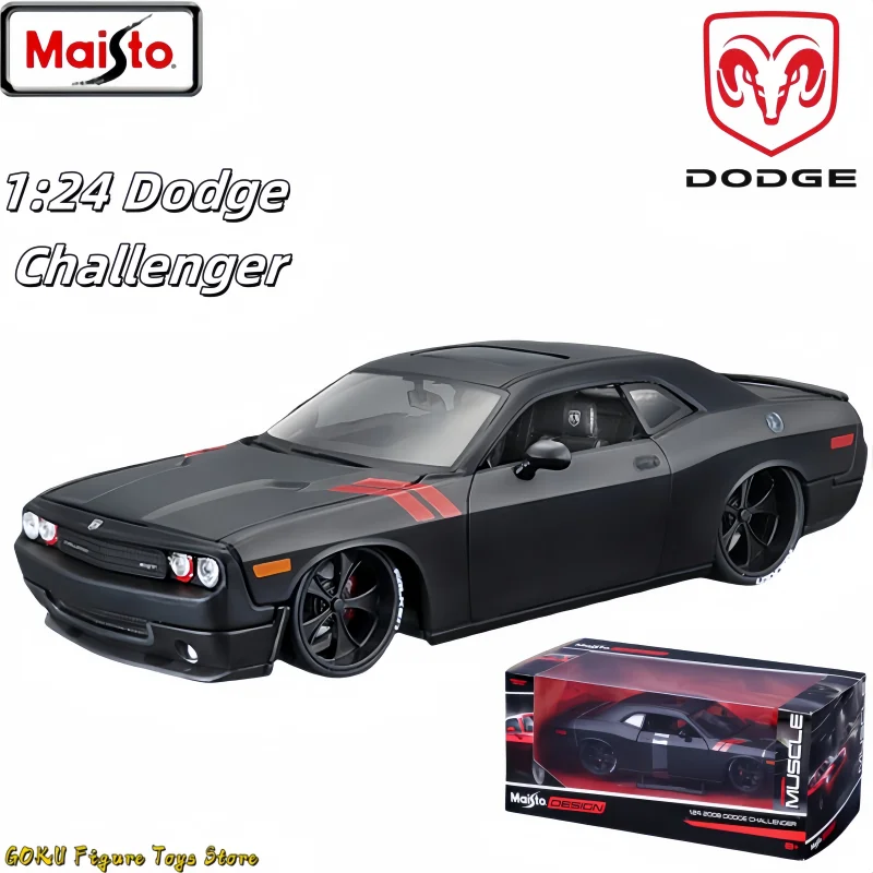 Hot 1:24 Maisto Dodge Challenger Model Alloy Car Die Cast Sports Car Collection Luxury Vehicle Ornament Boyfriend Birthday Gifts