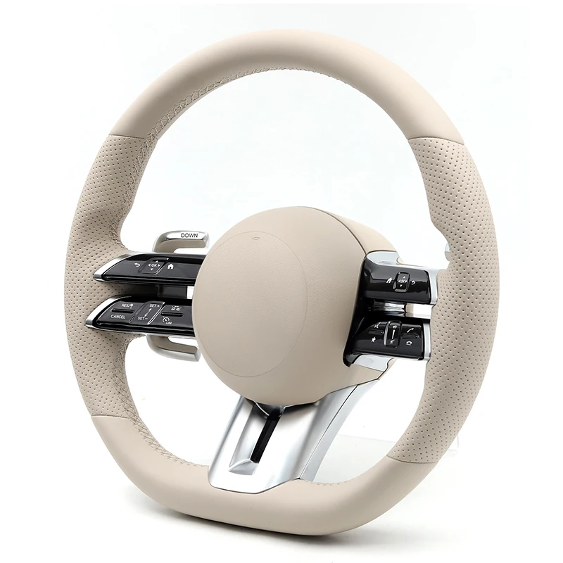 البيج عجلة توجيه سيارة التوصيل والمكونات لمرسيدس بنز AMG A C E S الفئة G63 C63 E63 S63 W212 W213 G500 GLA45 GLS63 W204 W205 #1