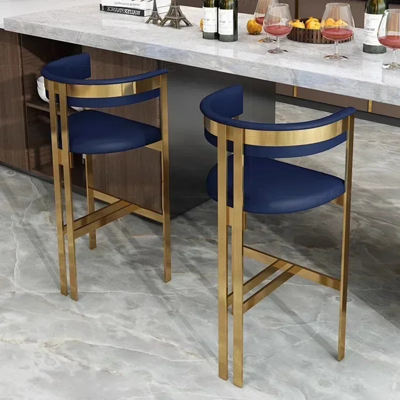 

Island Kitchen Counter Bar Chairs High Ergonomic Manicure Gold Legs Ergonomic Bar Stools Garden Dresser Taburete Alto Furniture