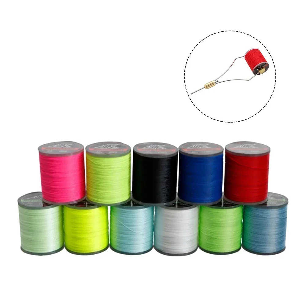 

100M Fishing Rod Guide Winding Thread Fly Tying 150D Multicolor Hand-made Wire Polyester Fiber Ring Fasten Line DIY Accessory