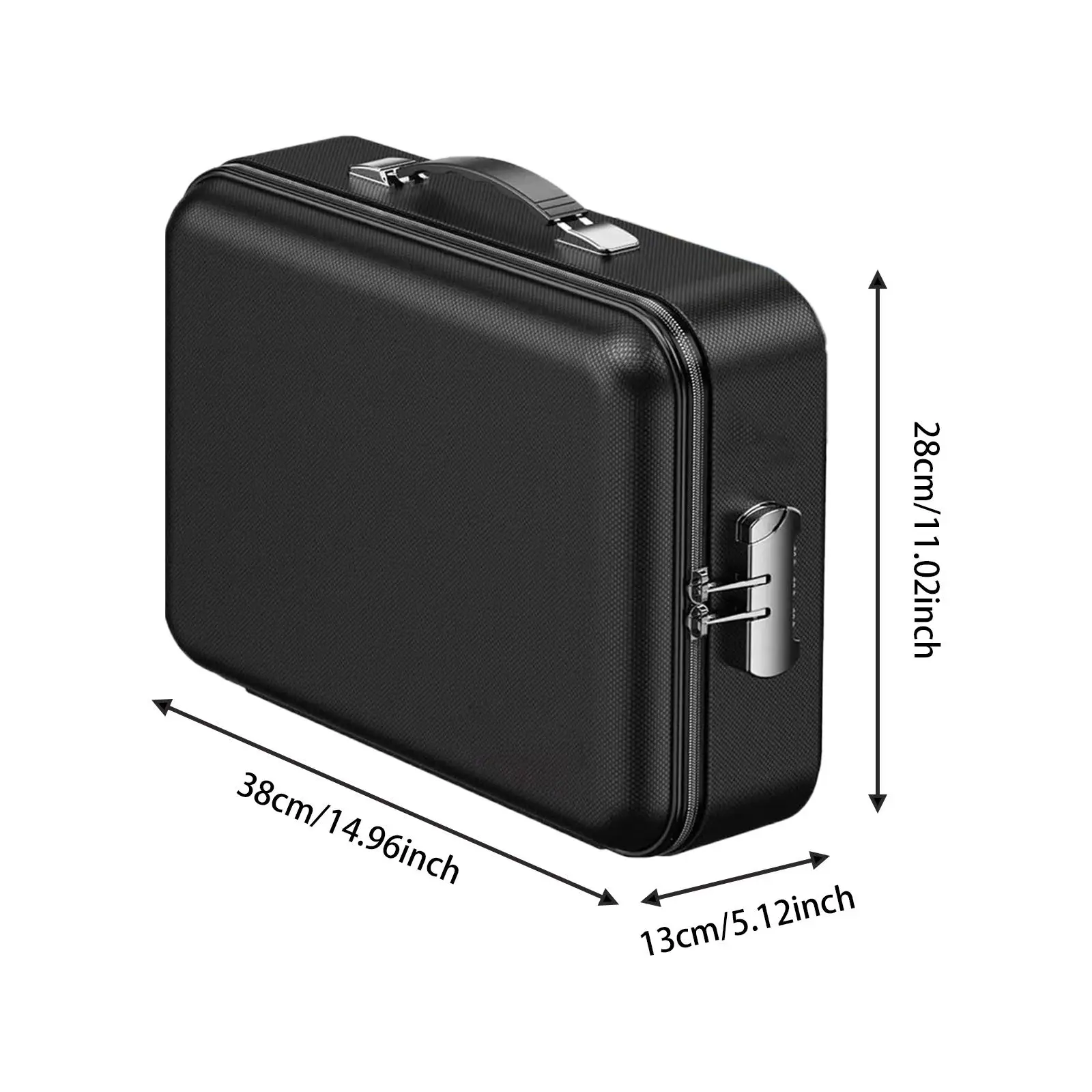 Fireproof Document Box,Hard Shell,with Combination Lock File Organizer for Valuables
