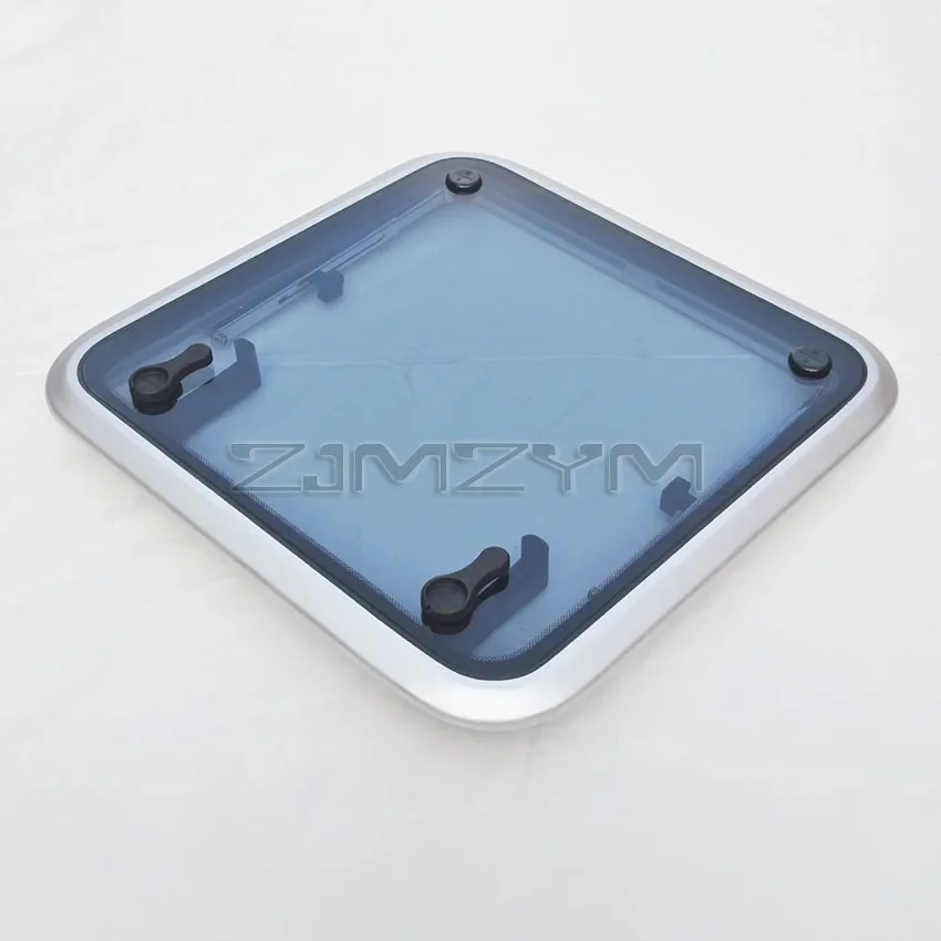 

625x625mm Large size Marine Anodized Aluminum Square Hatch with Tempered Glass for Boat window car accsesories