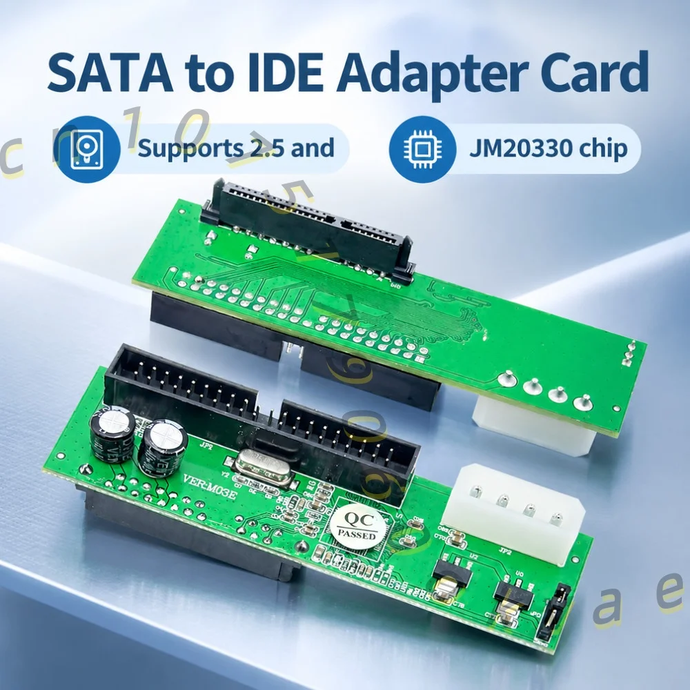 SATA to IDE 40 Pin Adapter Card 2.5 3.5 SATA HDD DVD to 3.5 IDE PATA Converter JM20330 Chip 150MB/s Support 2TB for Old PC