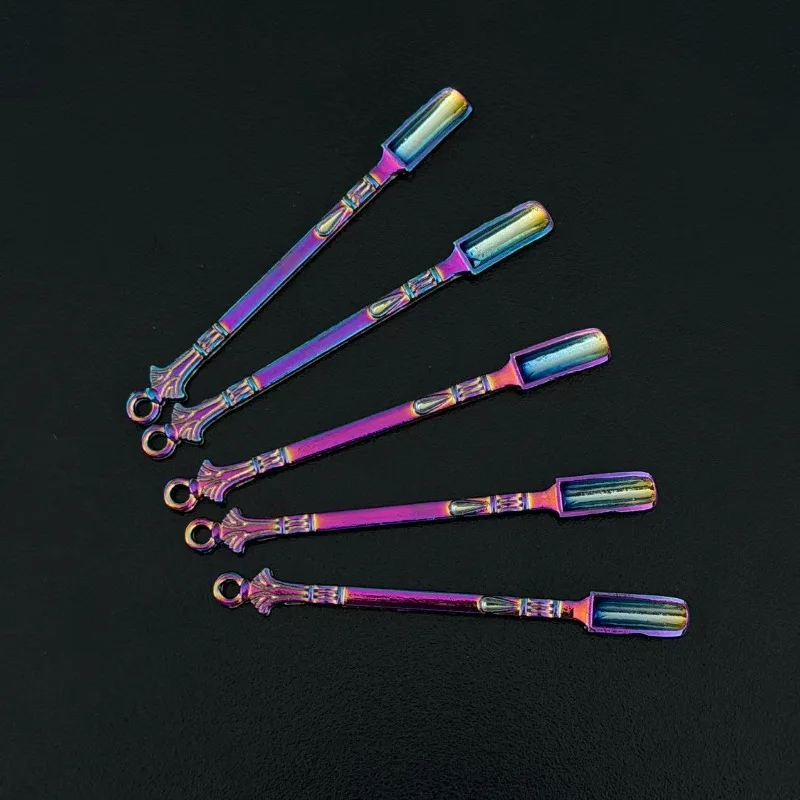 3PCS 5PCS High Quality Snuff spoon Smoking Pipe spoon Portable medicine scoop Metal cigarette paste shovel Cool Gadget for Men
