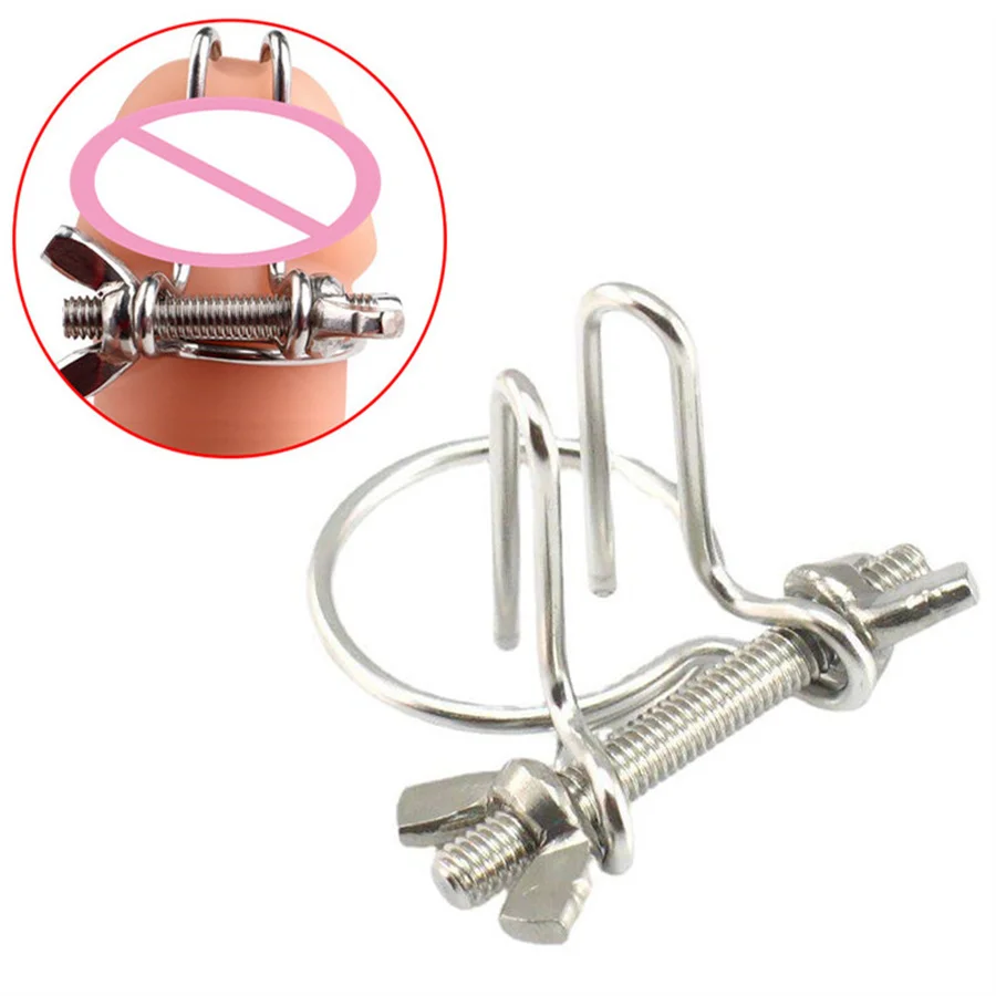 Adjustable Metal Penis Expander Urethral Dilator Chastity Penis Plug Horse Eye Dilator Foreskin Cock Ring Sex Toys For Men