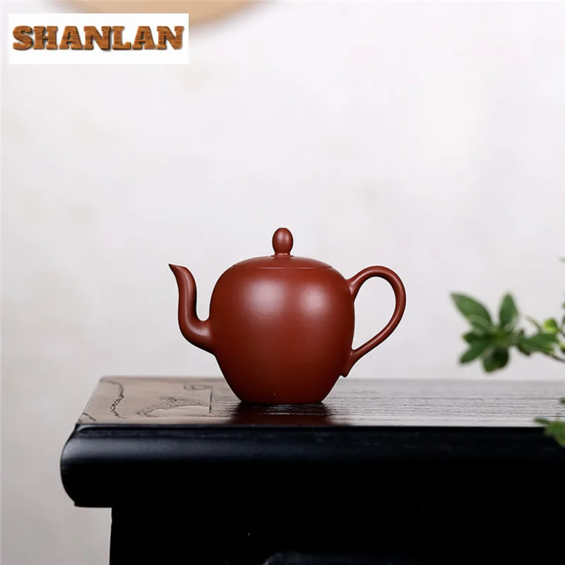 120ml Luxury Yixing Purple Clay Teapots Handmade Beauty Shoulder Pot Raw Ore Dahongpao Mud Kettle Chinese Zisha Tea Set Tea Gift